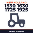 New Holland 1530 1630 1725 1925 Tractor Parts Manual