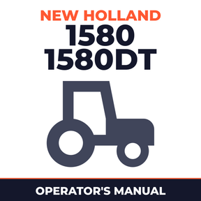New Holland 1580 1580DT Tractor Operator's Manual