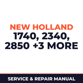 New Holland 1740 2340 2850 3350 3850 4350 Planter Service & Repair Manual