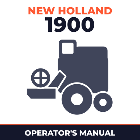 New Holland 1900 Combine Operator's Manual