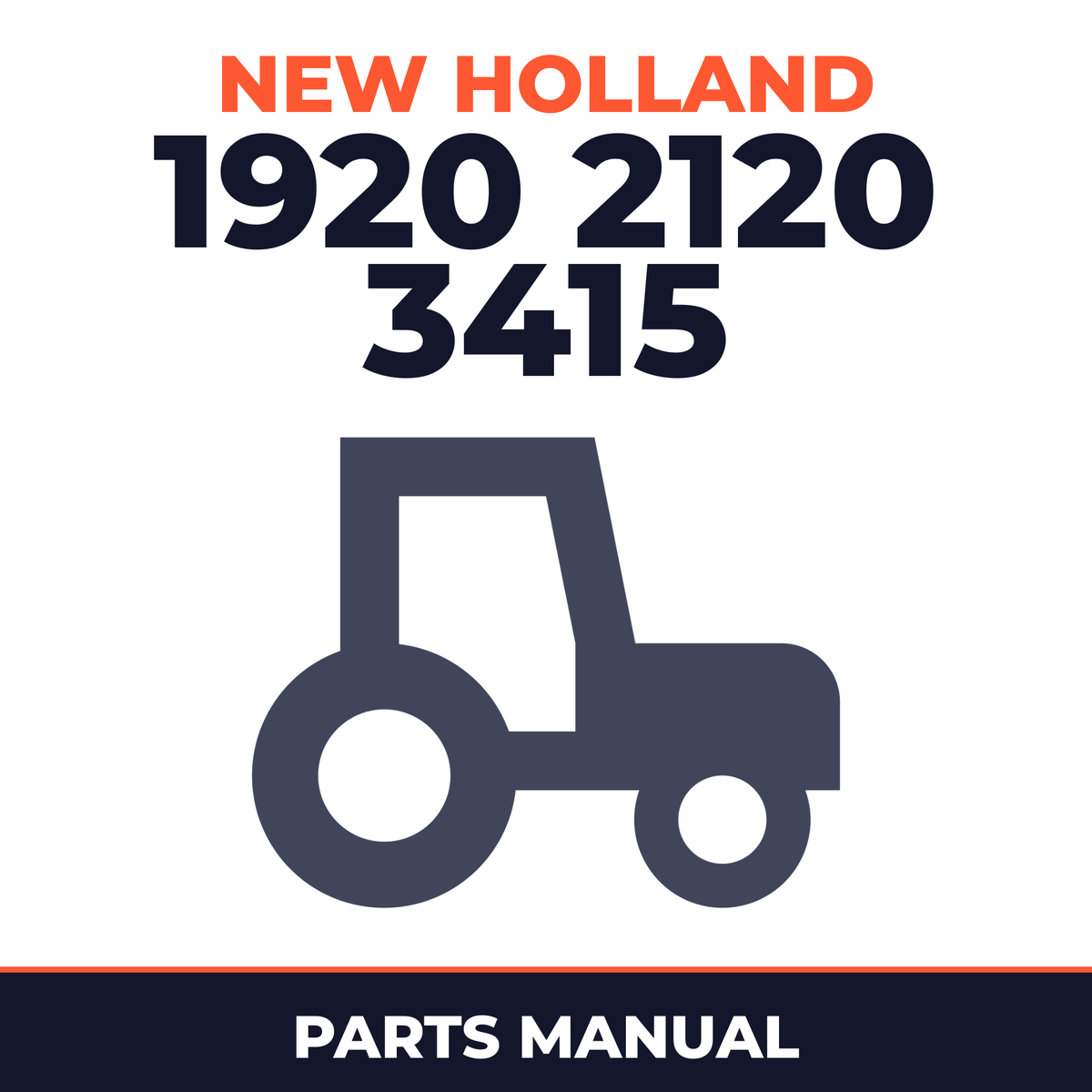 New Holland 1920 2120 3415 Tractor Parts Manual