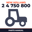 New Holland 2 4 750 800 Tractor Parts Manual