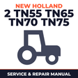New Holland 2 TN55 TN65 TN70 TN75 Tractor Service & Repair Manual