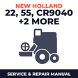 New Holland 22 55 CR9040 CR9060 CR9070 Combine Service & Repair Manual