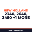 New Holland 2340 2640 3450 3850 40 50 Planter Parts Manual