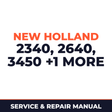 New Holland 2340 2640 3450 3850 40 50 Planter Service & Repair Manual