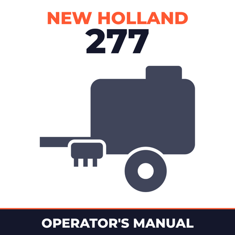 New Holland 277 Hayliner Baler Operator's Manual