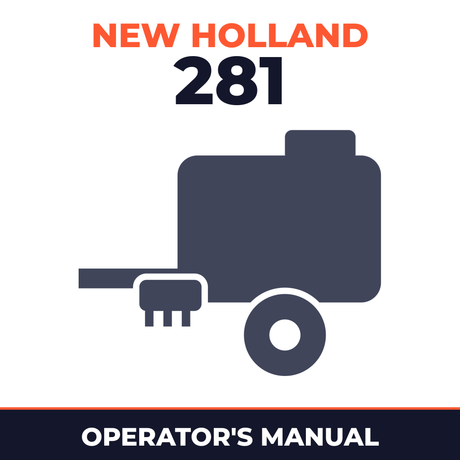 New Holland 281 Baler Operator's Manual