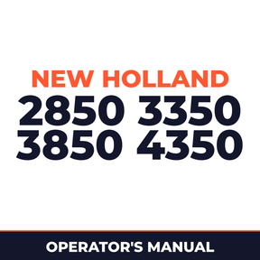 New Holland 2850 3350 3850 4350 Planter Operator's Manual