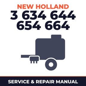 New Holland 3 634 644 654 664 Baler Service & Repair Manual