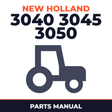New Holland 3040 3045 3050 Tractor Parts Manual
