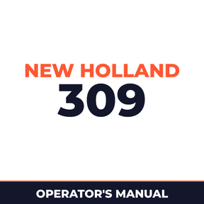 New Holland 309 Planter Operator's Manual