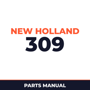 New Holland 309 Planter Parts Manual