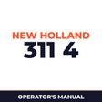 New Holland 311 4 Planter Operator's Manual