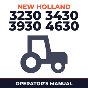 New Holland 3230 3430 3930 4630 Tractor Operator's Manual