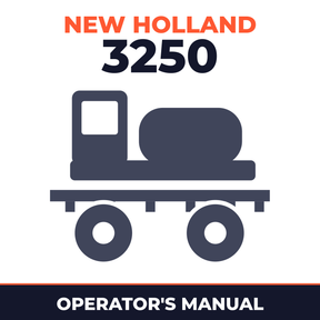 New Holland 3250 Sprayer Operator's Manual