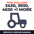 New Holland 3430/3930/4630/5030 Tractors Service & Repair Manual