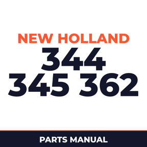 New Holland 344 345 362 Machine Parts Manual