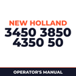 New Holland 3450 3850 4350 50 Planter Operator's Manual