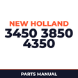 New Holland 3450 3850 4350 Planter Parts Manual