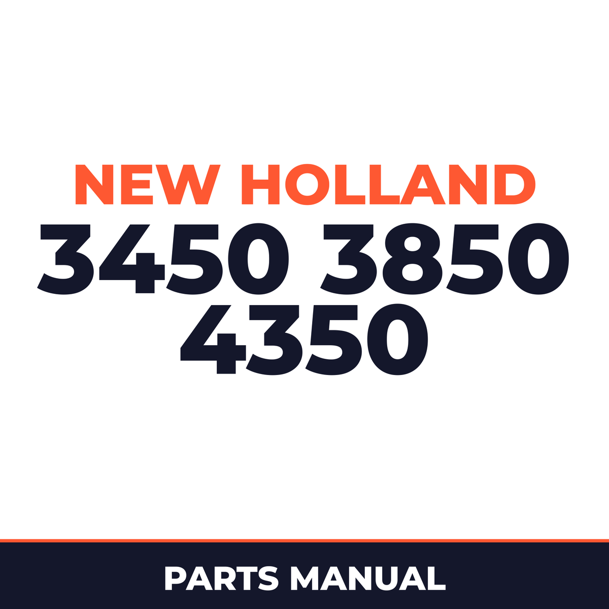 New Holland 3450 3850 4350 Planter Parts Manual