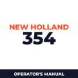 New Holland 354 Planter Operator's Manual