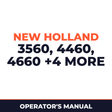 New Holland 3560 4460 4660 5560 5860 7660 9560 Planter Operator's Manual
