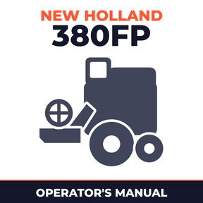 New Holland 380FP Combine Operator's Manual