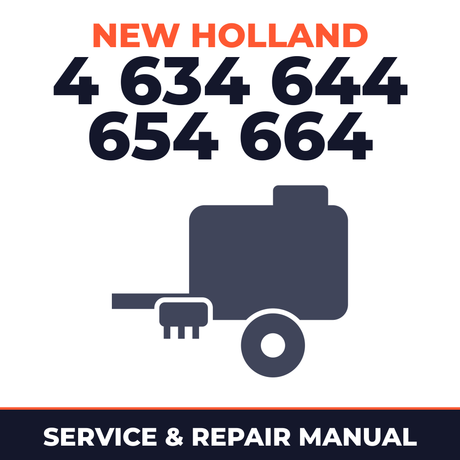 New Holland 4 634 644 654 664 Baler Service & Repair Manual