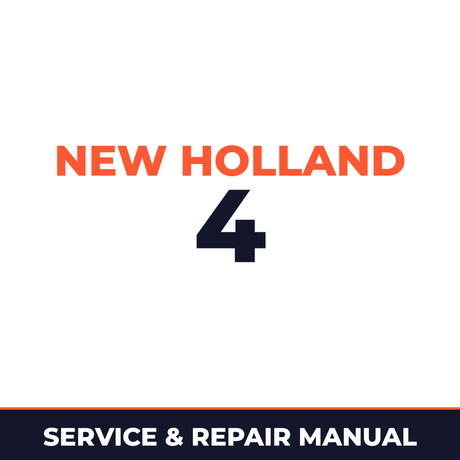 New Holland 4 Service Manual