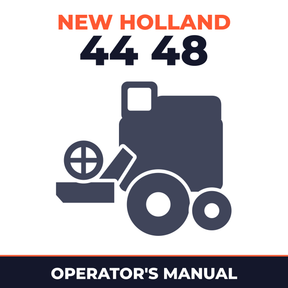 New Holland 44 48 Combine Operator's Manual