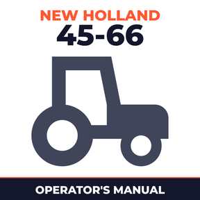 New Holland 45-66 Tractor Operator's Manual