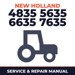 New Holland 4835 5635 6635 7635 Tractor Service & Repair Manual