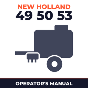 New Holland 49 50 53 Baler Operator's Manual