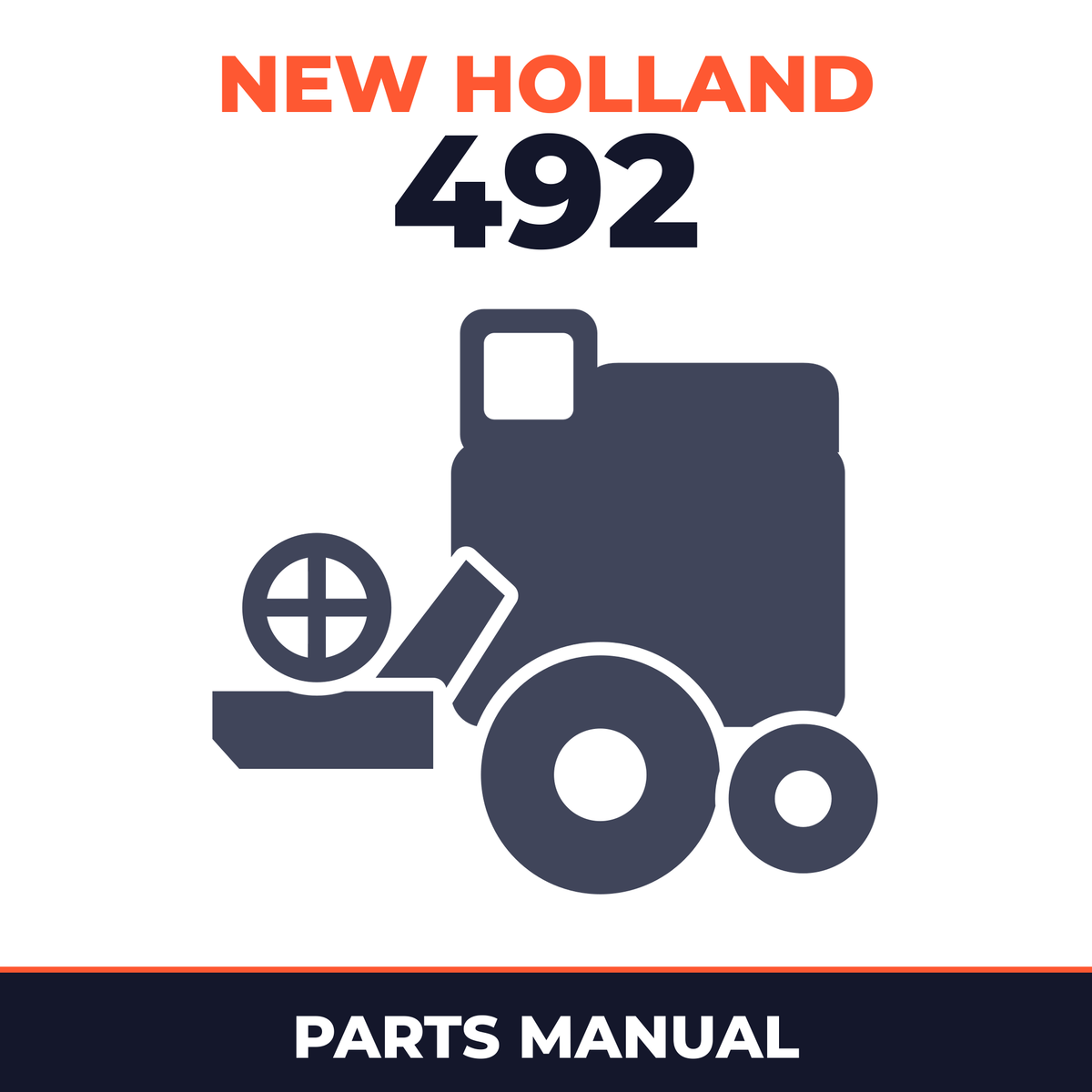 New Holland 492 Combine Parts Manual