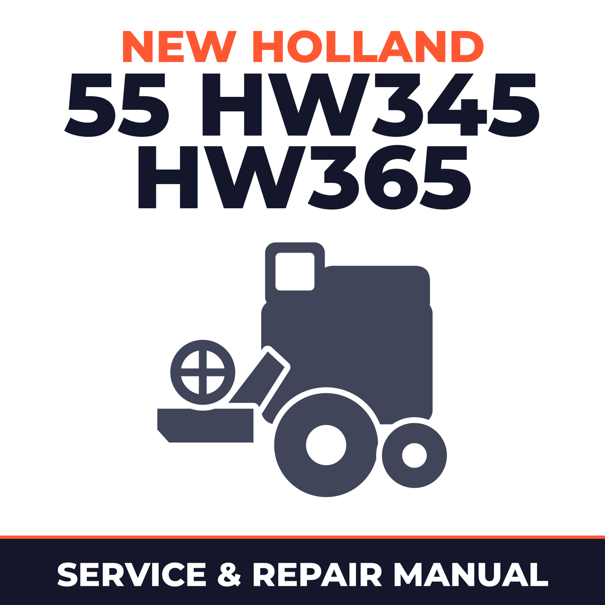 New Holland 55 HW345 HW365 Combine Service & Repair Manual