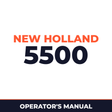 New Holland 5500 Planter Operator's Manual