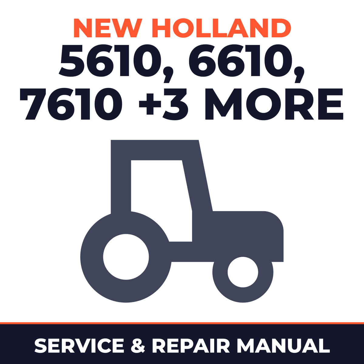New Holland 5610 6610 7610 7710 7910 8210 Tractor Service & Repair Manual