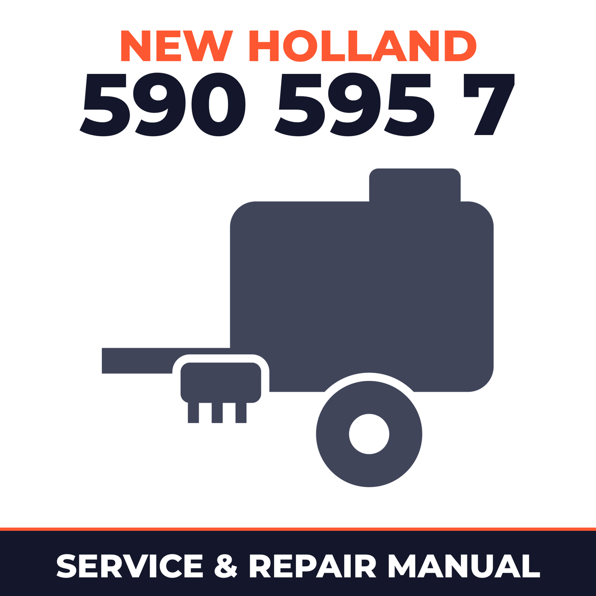New Holland 590 595 7 Baler Service & Repair Manual