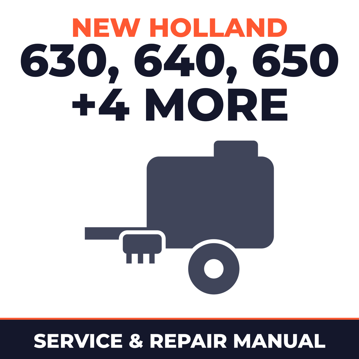 New Holland 630 640 650 660 848 853 855 M Baler Service & Repair Manual