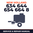 New Holland 634 644 654 664 8 Baler Service & Repair Manual