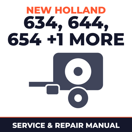 New Holland 634/644/654/664 Round Balers Service & Repair Manual