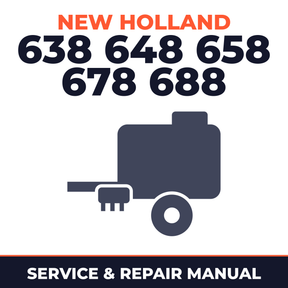 New Holland 638 648 658 678 688 Baler Service & Repair Manual