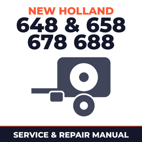 New Holland 648 & 658 678 688 Round Baler Features Product Service & Repair Manual