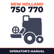 New Holland 750 770 Combine Operator's Manual