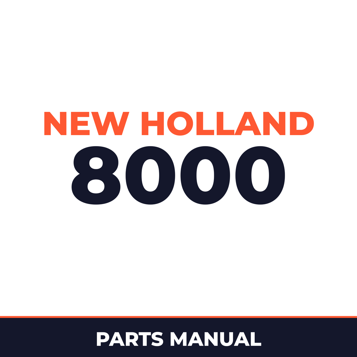 New Holland 8000 Planter Parts Manual