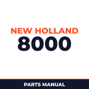 New Holland 8000 Planter Parts Manual