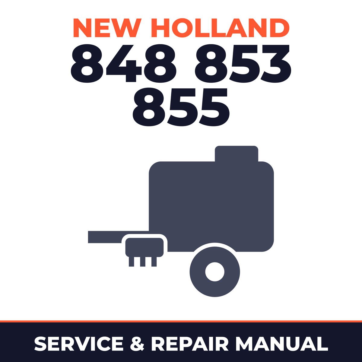 New Holland 848 853 855 Baler Service & Repair Manual