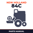 New Holland 84C Combine Parts Manual