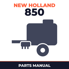 New Holland 850 Baler Parts Manual